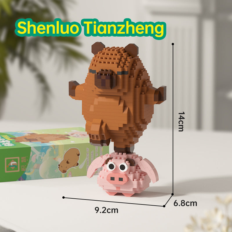 HACYBARA Building Blocks - PIG STANDING version