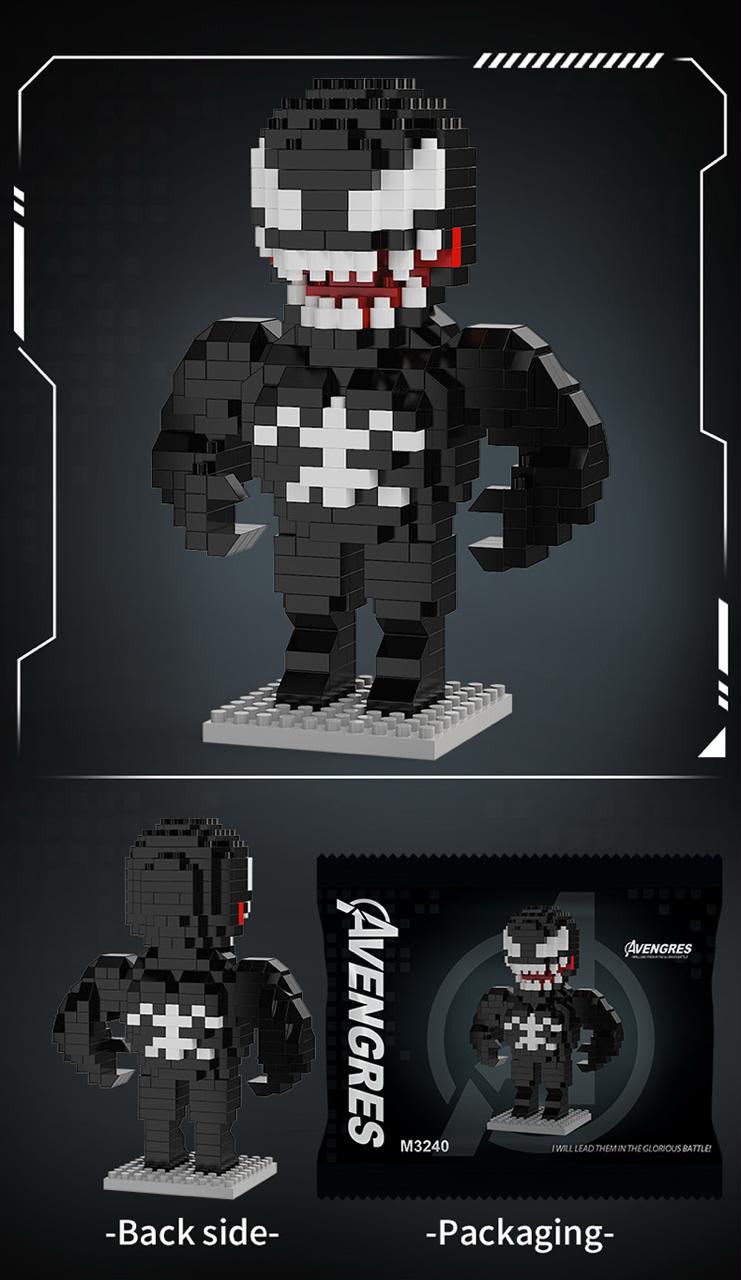 Venom Micro Building Blocks Set – Anti-Hero Action Figure