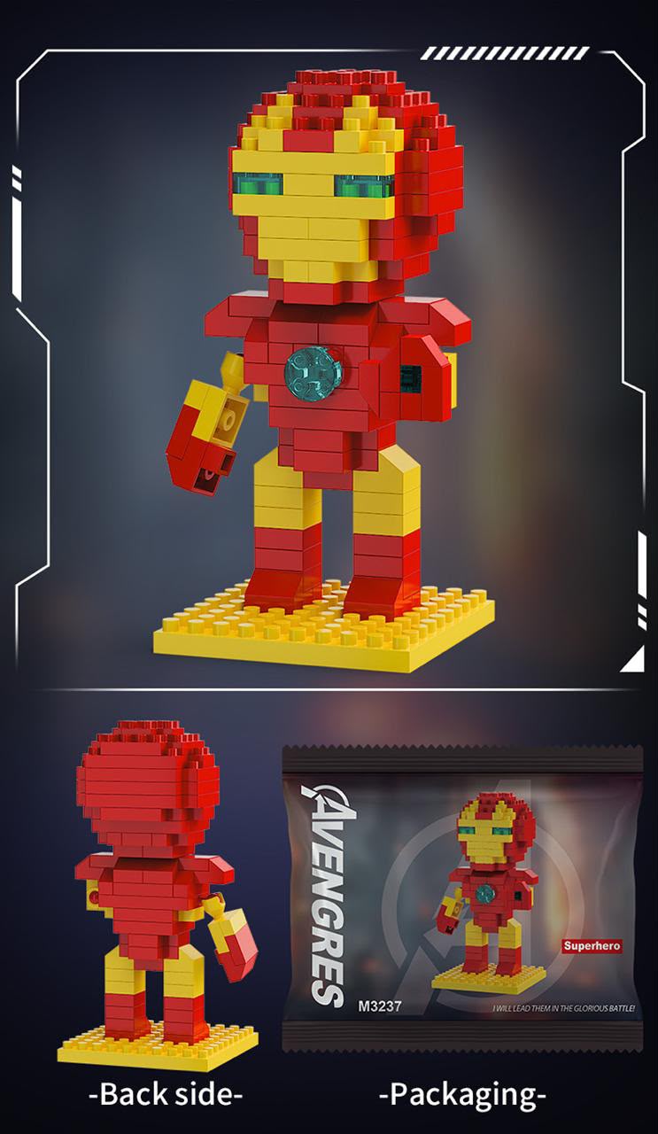 Iron Man Micro Building Blocks Set