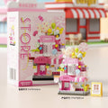 Little Flower Shop Stall Building Blocks – Cute Floral Scene DIY Construction Toy