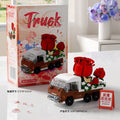 ROSE Flower Shop Stall Building Blocks – Cute Floral Scene DIY