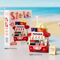 Cinema Popcorn Stall Micro Building Blocks – Movie Theme Miniature DIY Toy
