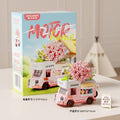 Flower Shop Camper Van Micro Building Blocks – Romantic Floral Scene DIY Set